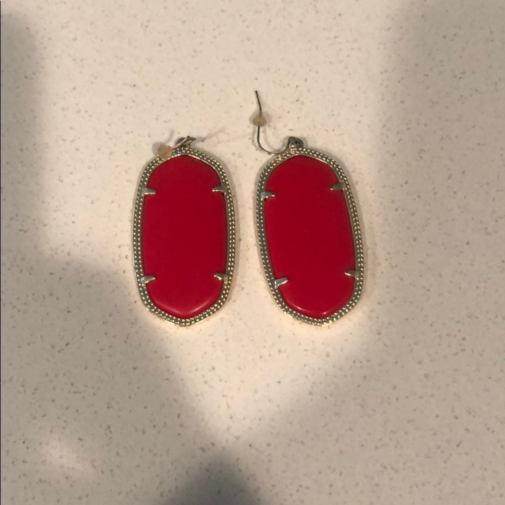 Red Kendra Scott Danielle Earrings